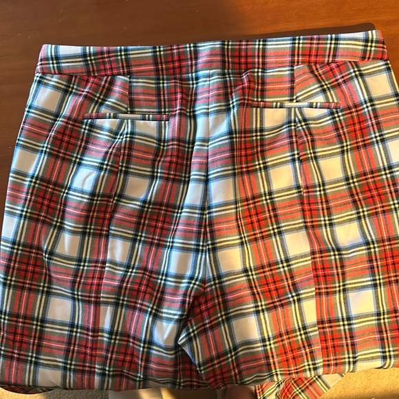 JCrew Willa Cropped Flair Stewart Plaid Wool Pants - Picture 3 of 4